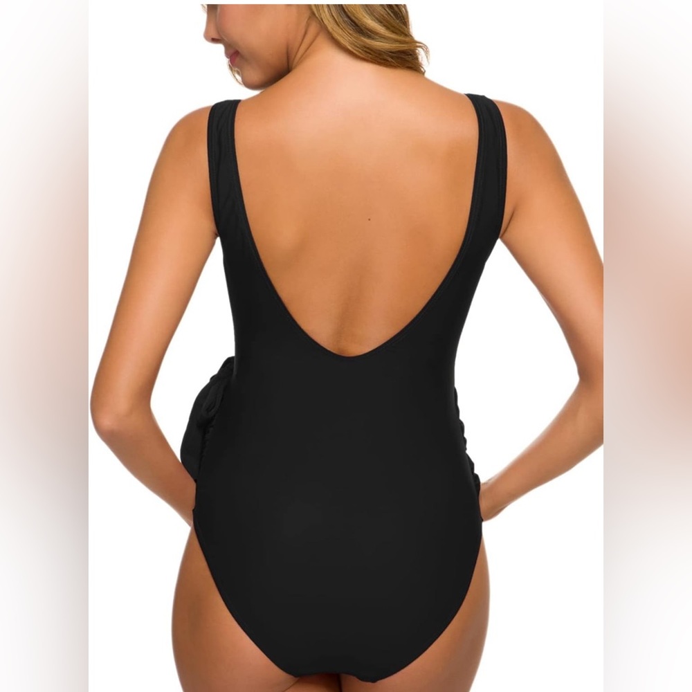 Maternity Swimsuit One Piece - Picture 2 of 4